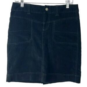 Athleta Velvet Stretch Mini Skirt Black Size 4
